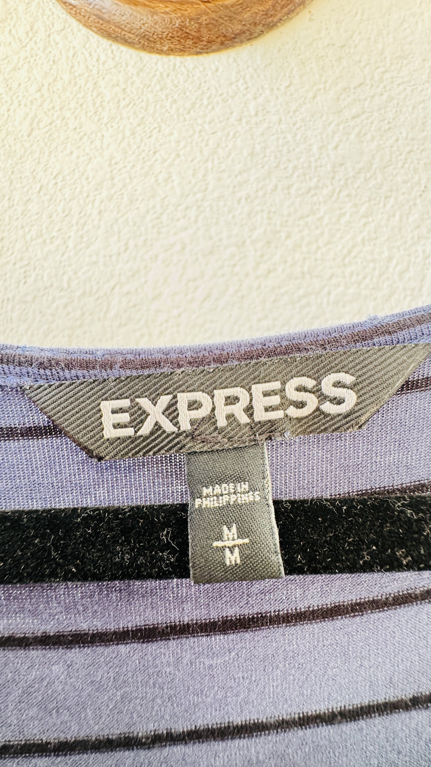 Express Blue Striped Sleeveless Asymmetric Draped Maxi Dress - Size M