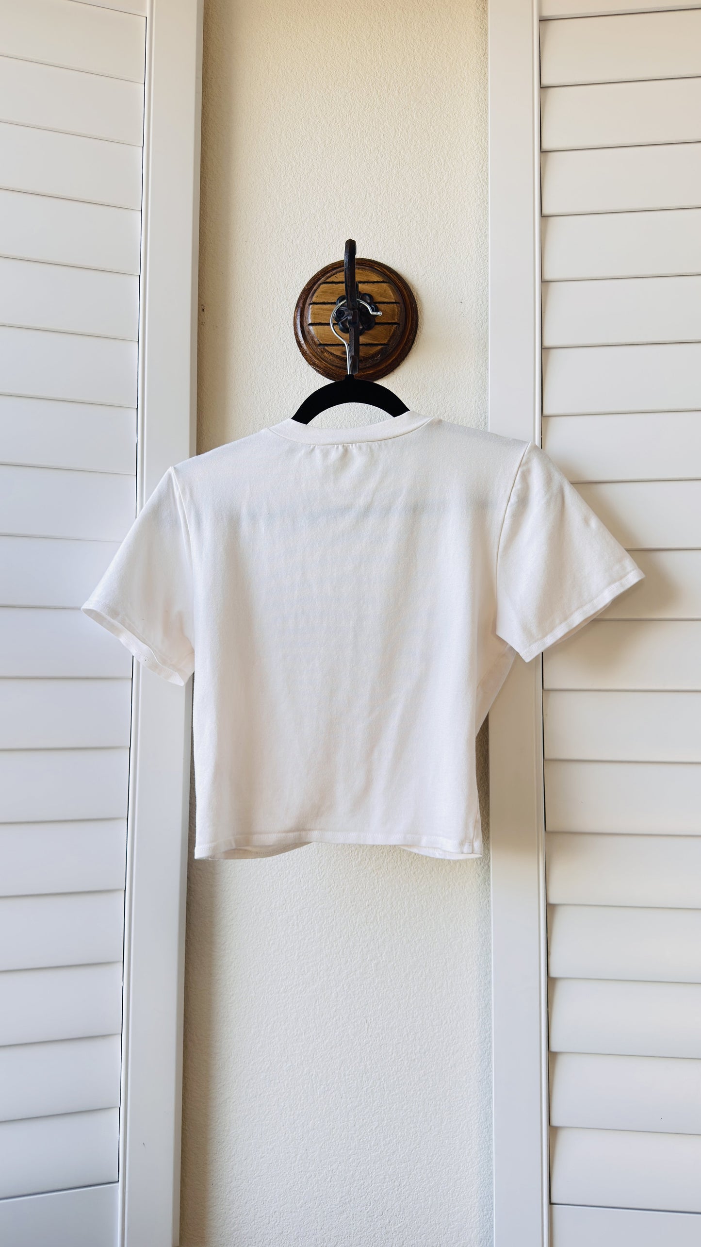 Lulus Cream Ruched Cropped Tee - Size M