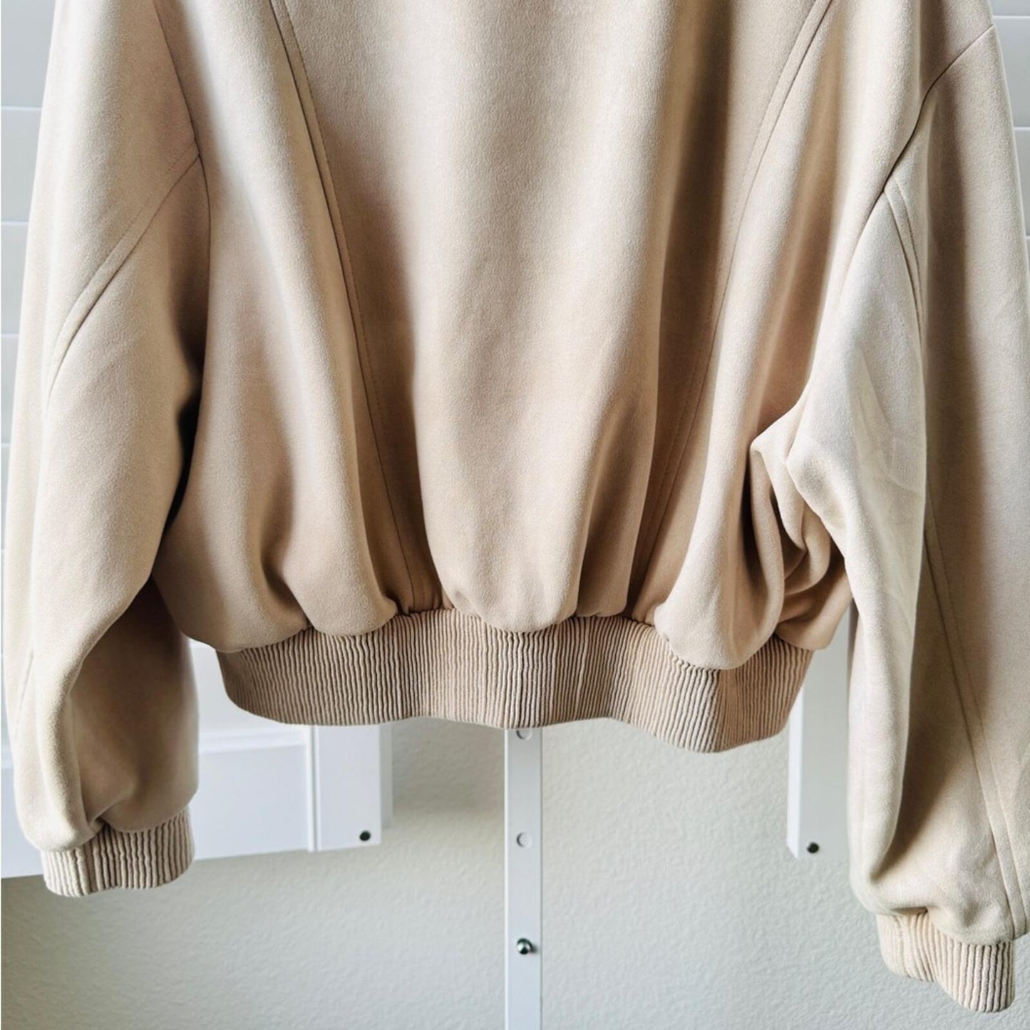 ZARA Beige Bomber Jacket