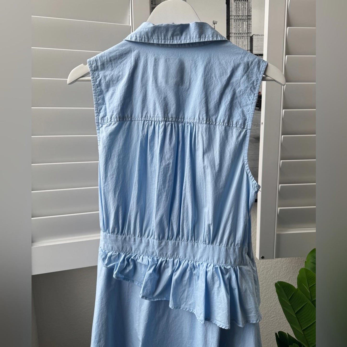 Anthropologie Maeve Blue Striped Dress