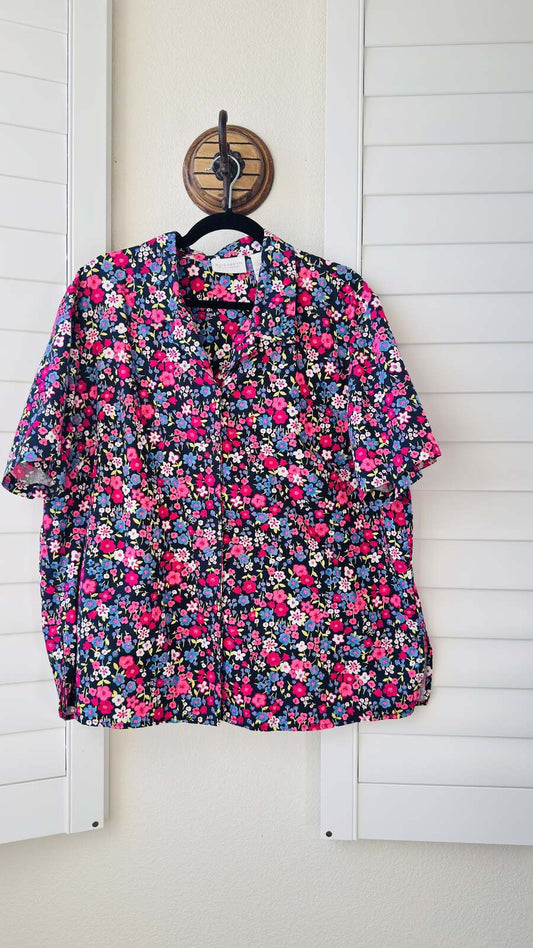 Elisabeth by Liz Claiborne Short Sleeve Button-Up Size 18