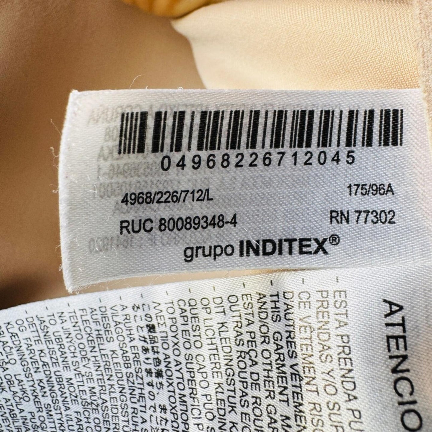 ZARA Beige Bomber Jacket